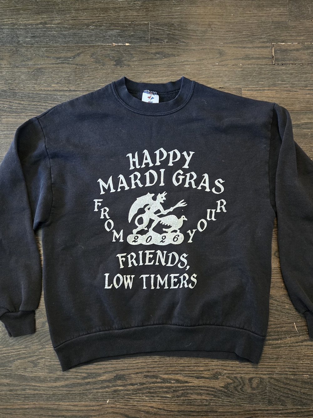 Low Timers "Happy Mardi Gras 2026" Graphic Crewneck Sweatshirt
